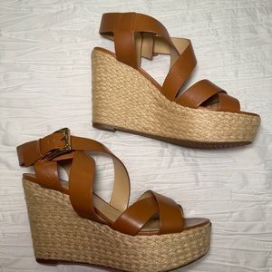 Michael Kors brown wedge